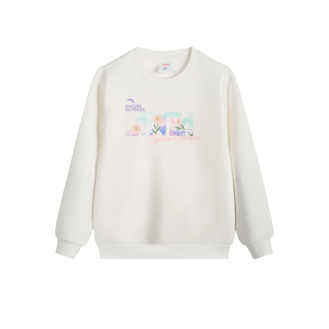 【户外女】安踏儿童女大童户外系列户外女针织套头衫362416740