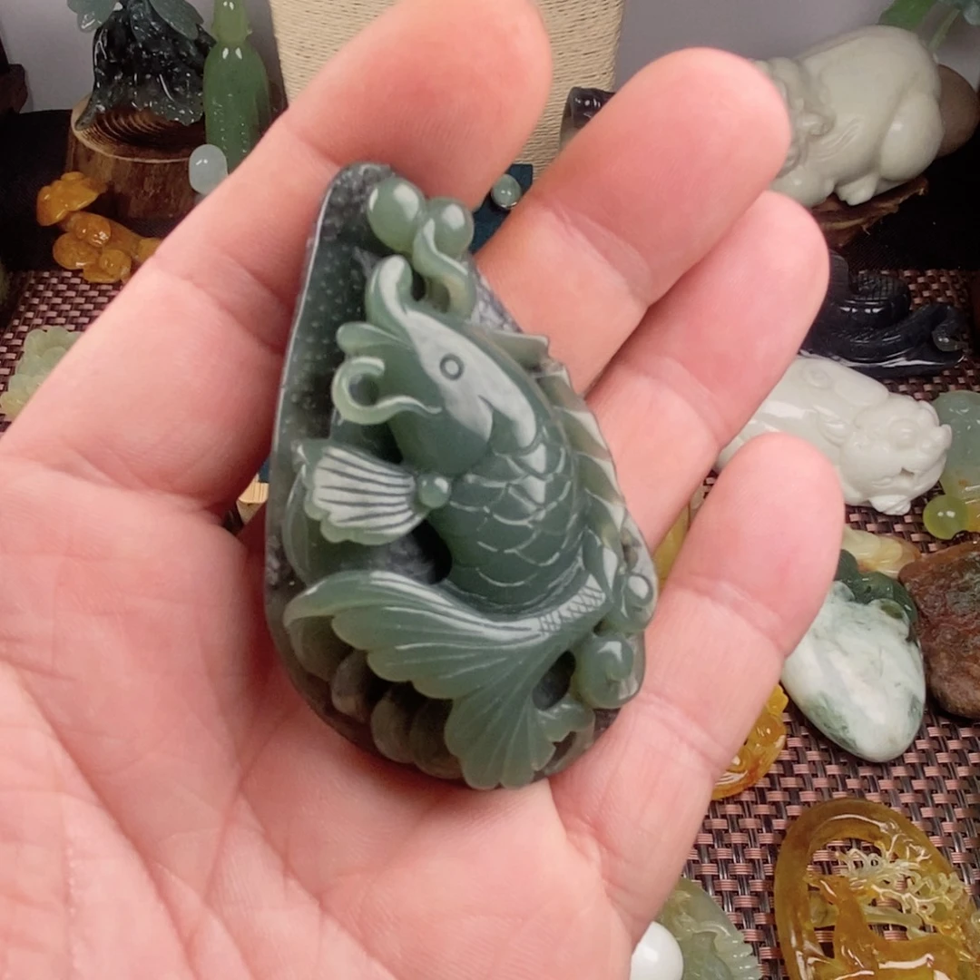 和田玉挂件未镶嵌