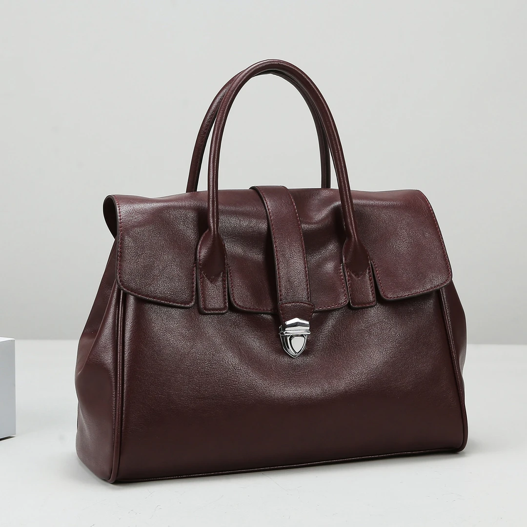 手提包包女2025新款软皮托特包高级感大容量通勤女包跨境批发