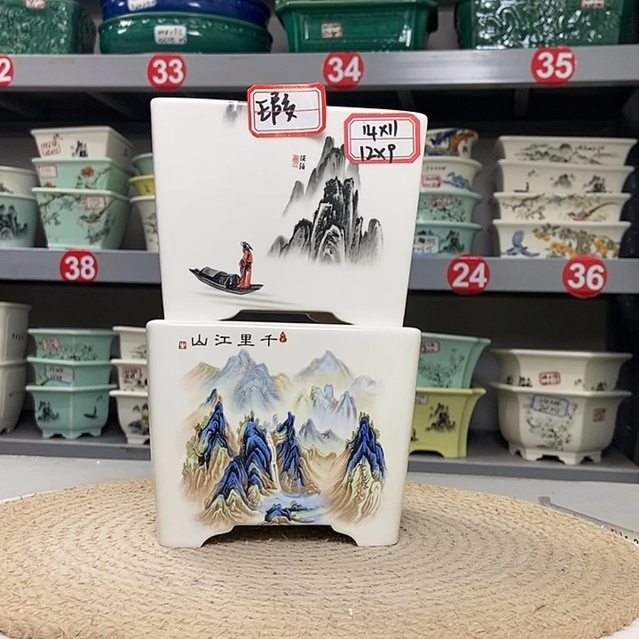 紫砂紫砂花盆6633