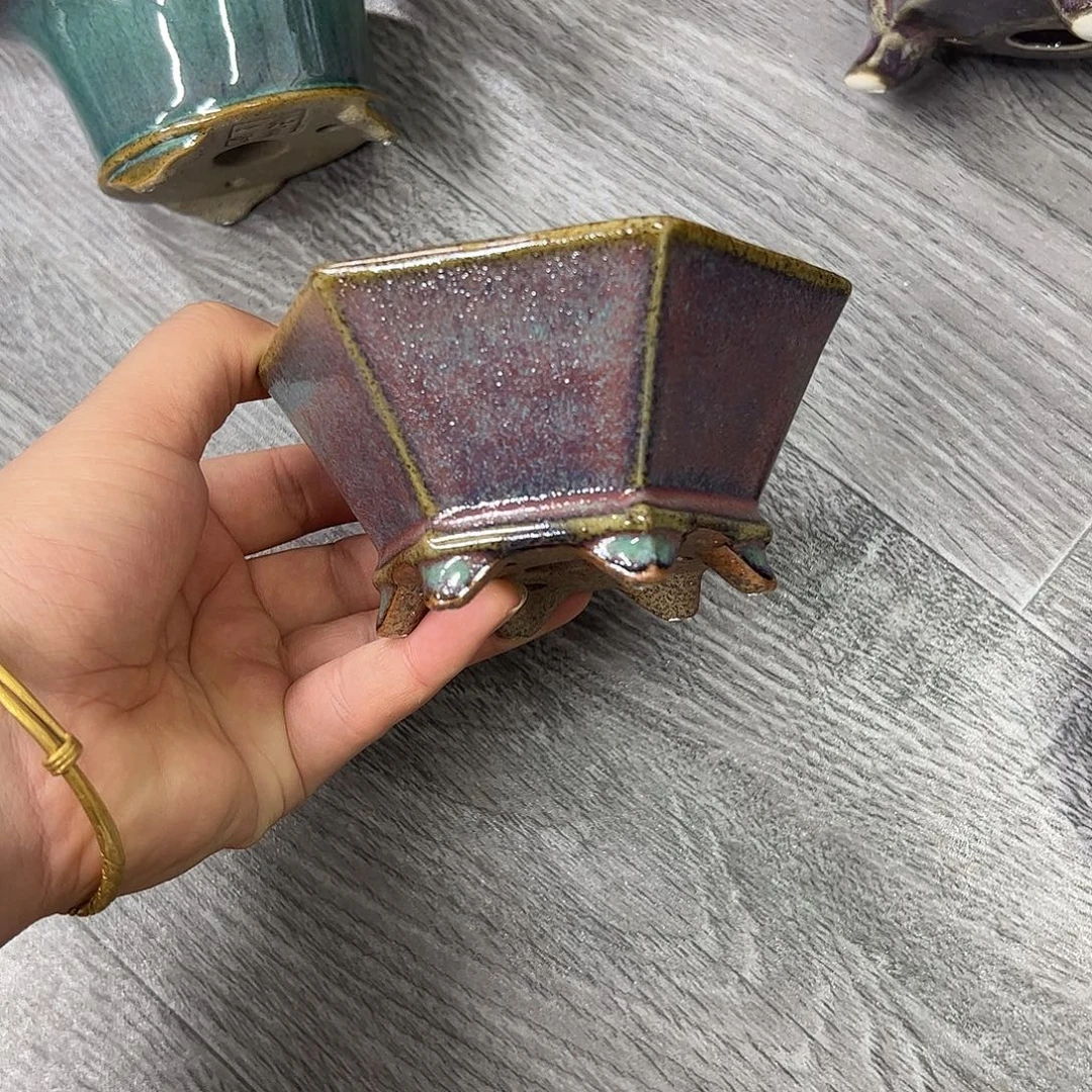 花盆紫砂266号瑕疵11/5cm窑变