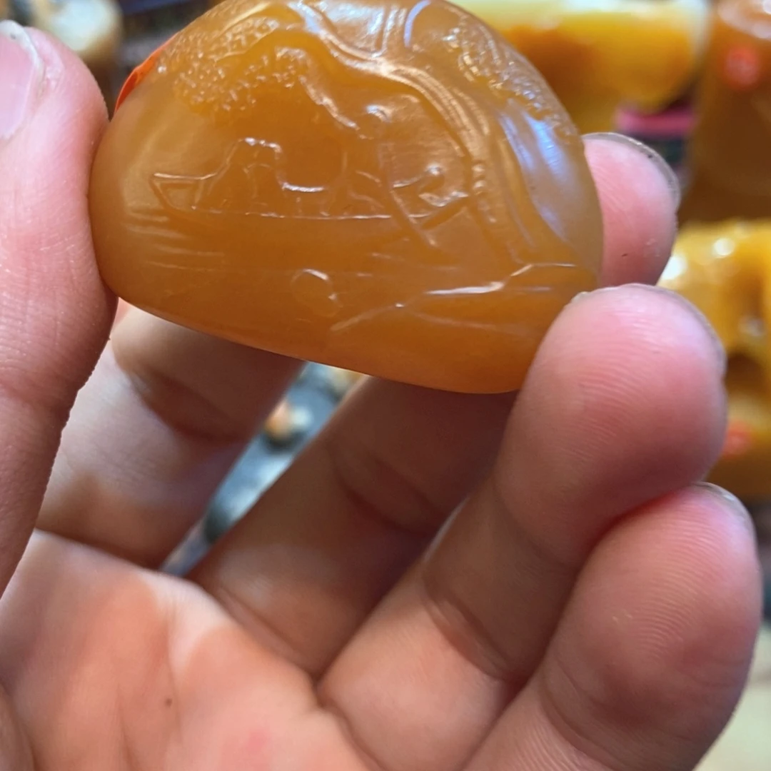 石膏制品茶**心北部田黄