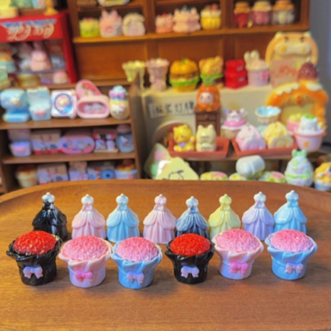 【直播代拆】立体高货可爱蛋糕饮料树脂配件摆件食玩DIY配件diy迷你