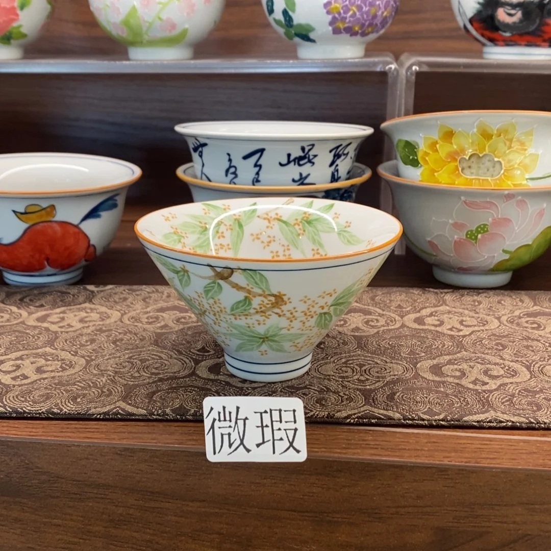 釉下彩老陶泥手工绘制