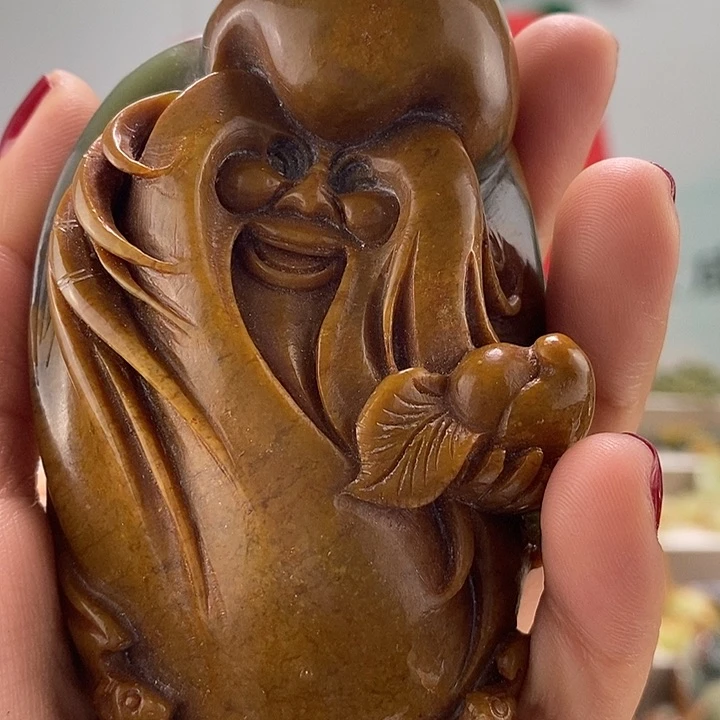 透闪石质玉把件未镶嵌