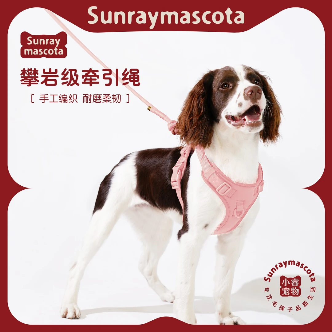 手工舒适防爆遛狗绳牵引绳外出专用中大型犬猫绳防挣脱绳猛犬
