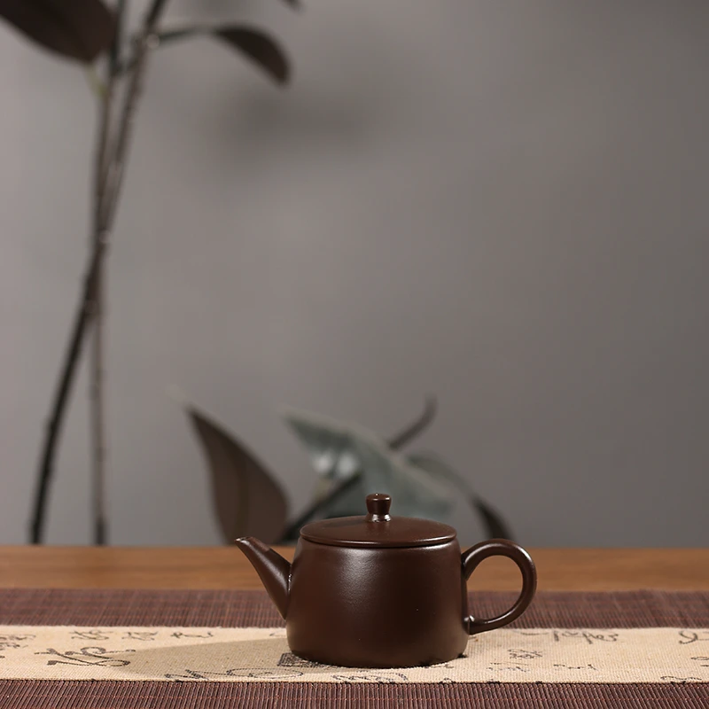 变色祥龙紫泥汉瓦壶泡茶茶具工夫茶茶壶遇热变色泡茶壶