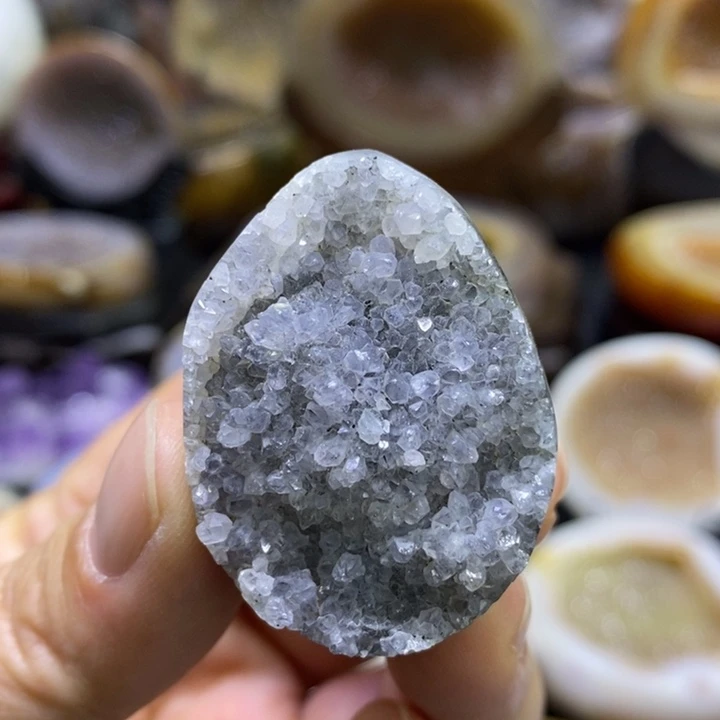 未镶嵌珠宝半成品水晶迷你小龙蛋