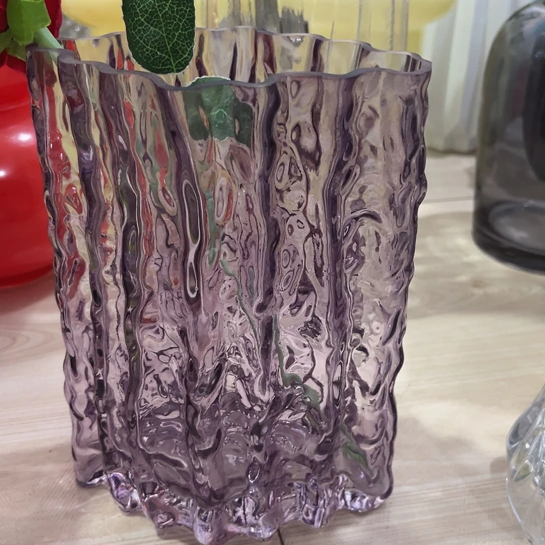 水晶花瓶紫色冰川