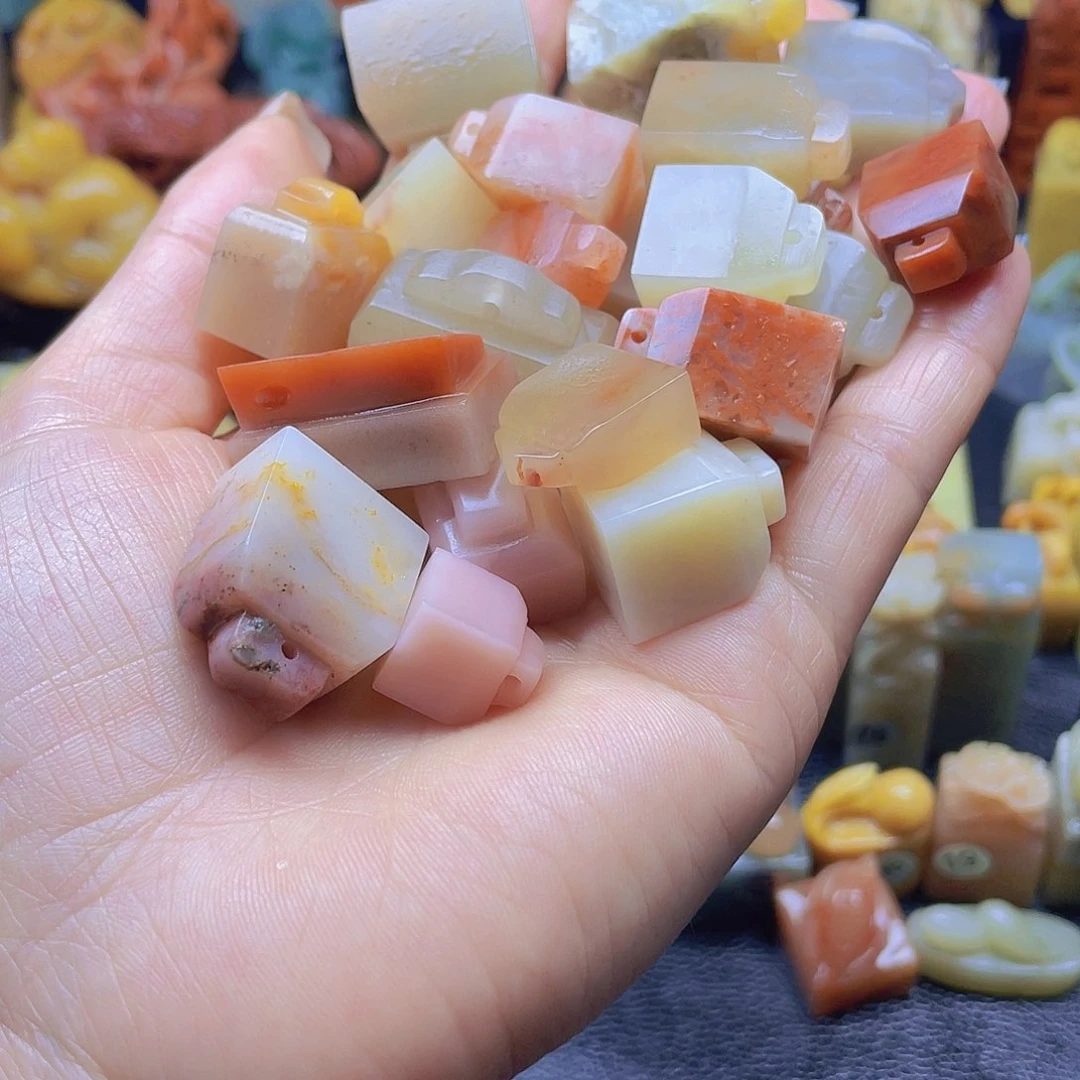 青田石印石用****8如意一组