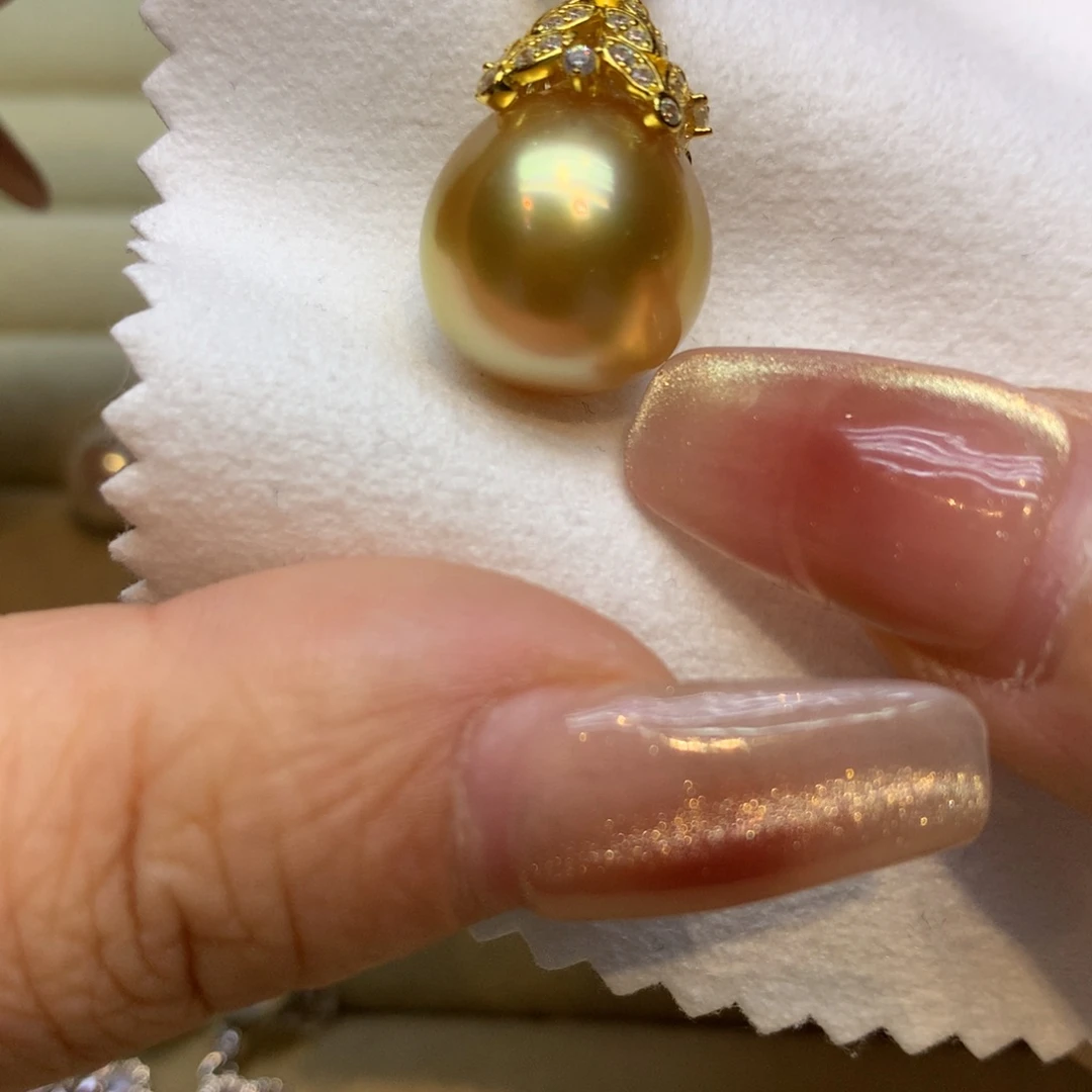 颈饰银S925镶嵌海水珍珠