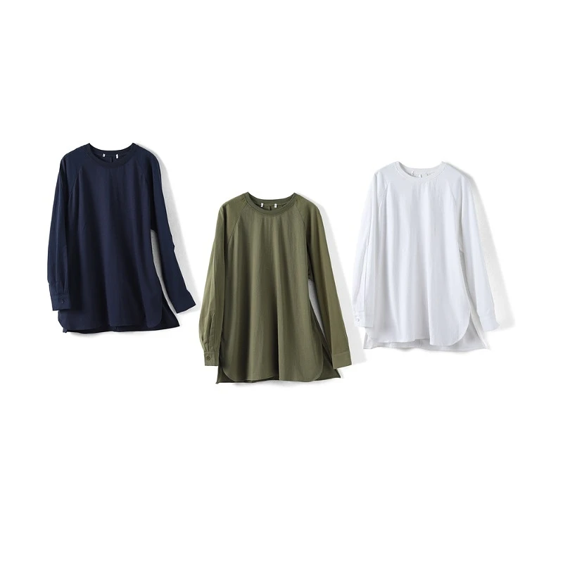 28275【米系列】纯棉休闲百搭纯色内搭上衣MZAD56703