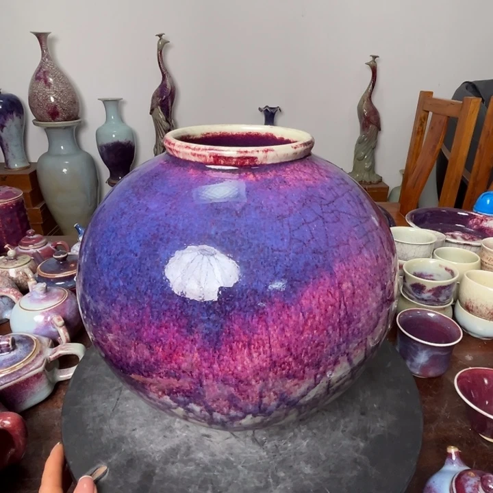 D***u牛家钧窑牛自恒老师钧瓷瓶