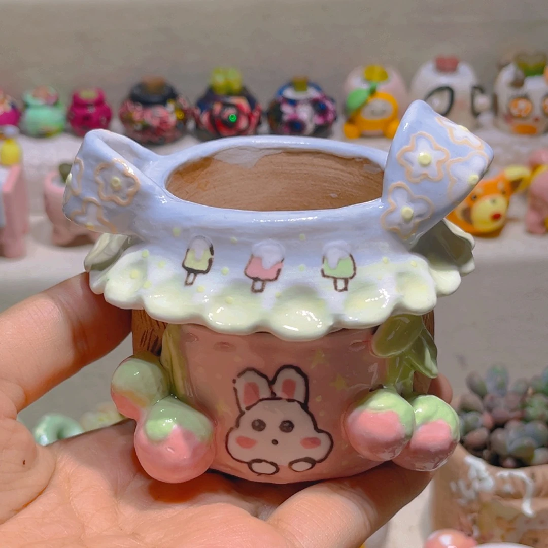 038纯手工制作重工盆盆