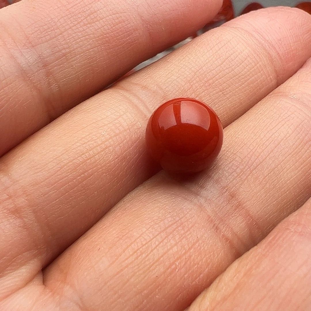 南红玛瑙珠子未镶嵌古****】