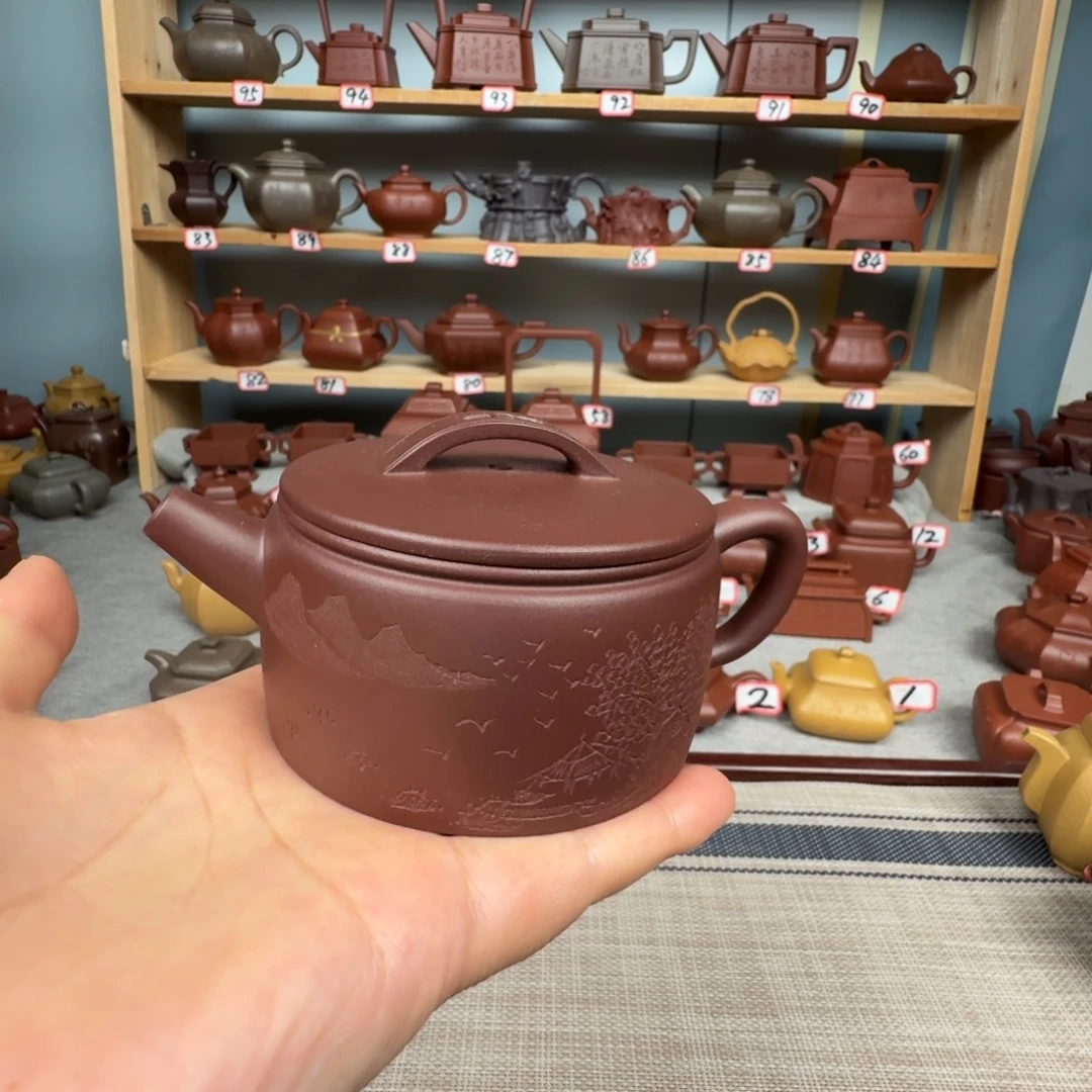 茶壶紫泥半手工制作
