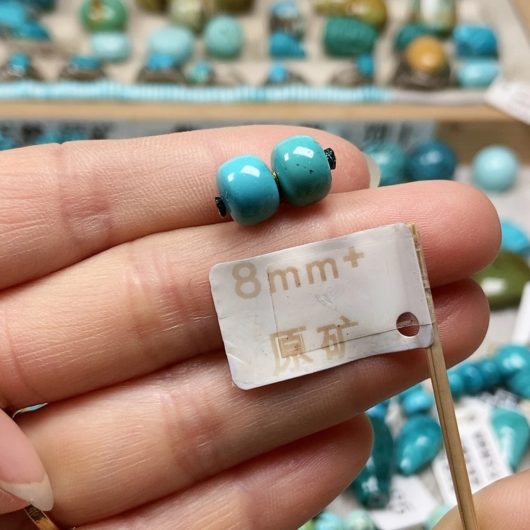 未镶嵌绿松石珠宝半成品