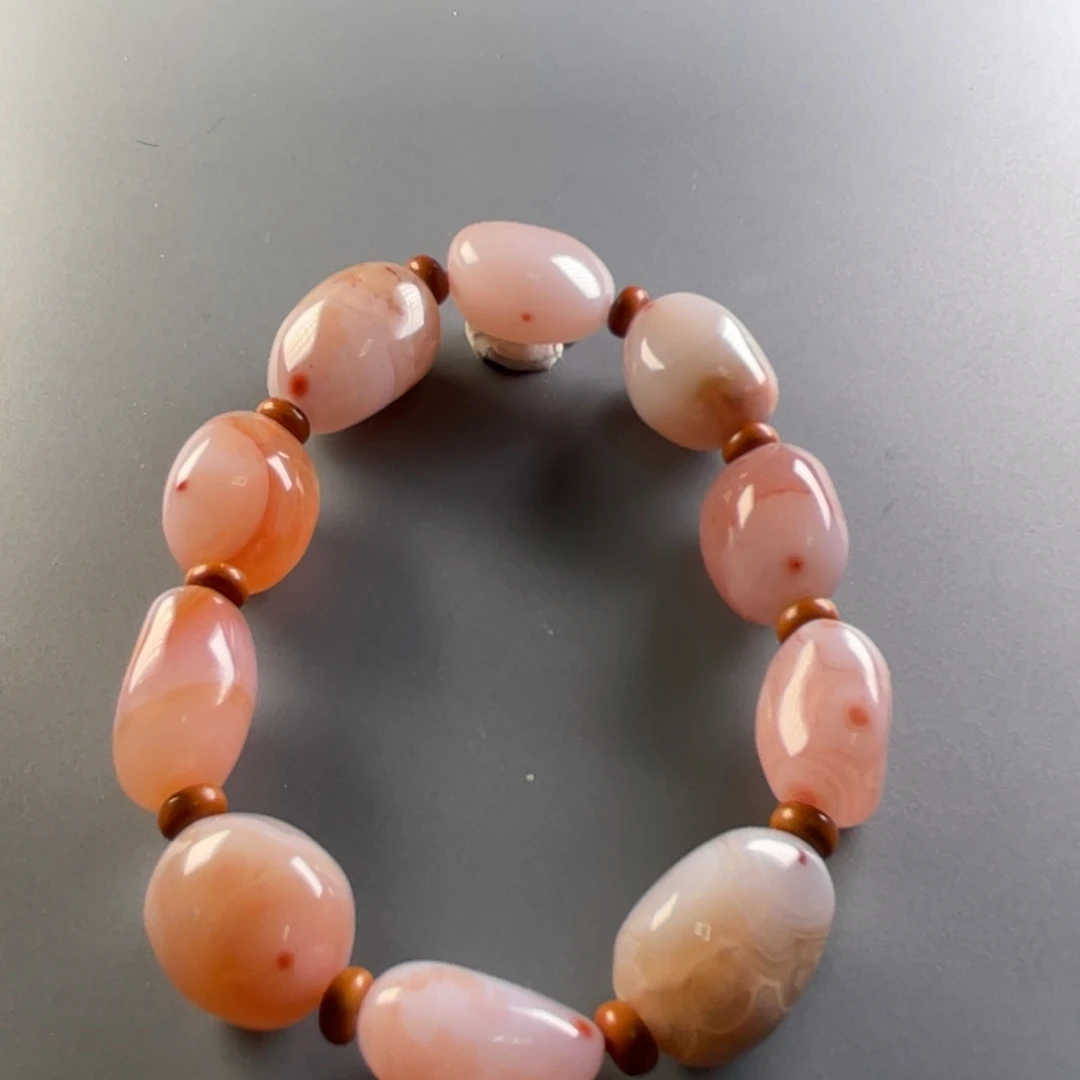 南红玛瑙天然原矿杨柳小庄天眼随形单圈未镶嵌