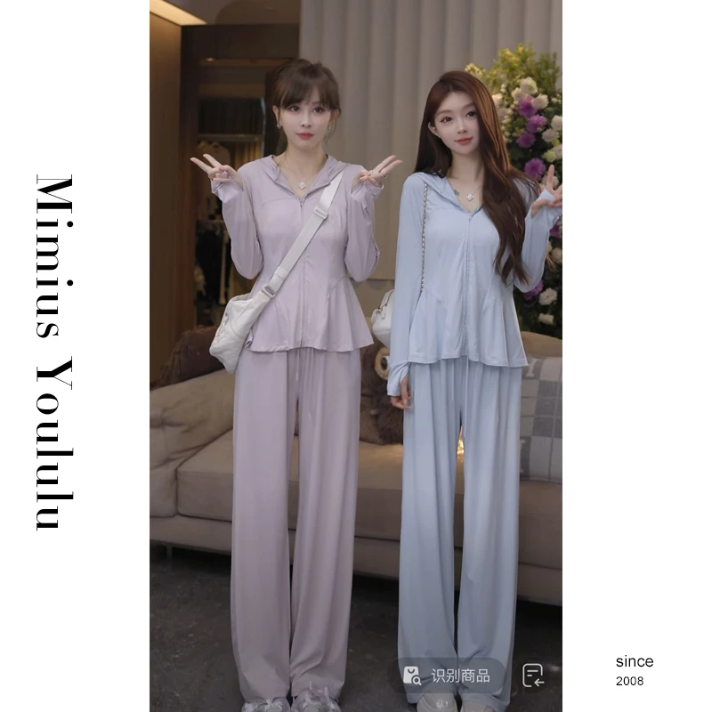 【mimius】七七 会呼吸的防晒长袖+长裤套装 G04155