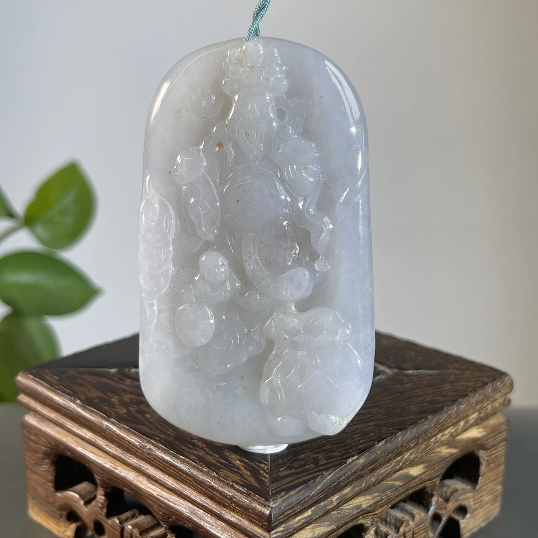 JSB24-53  天然缅甸翡翠A货  财神