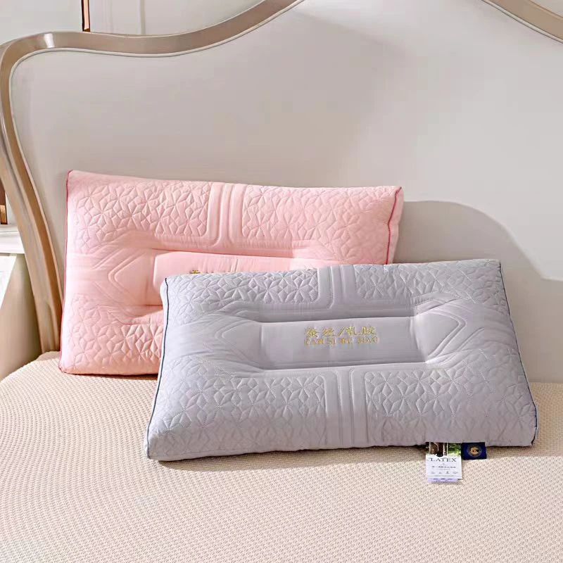 高端贵族泰国专柜家用柔软单人乳胶枕一对装【金总严选】