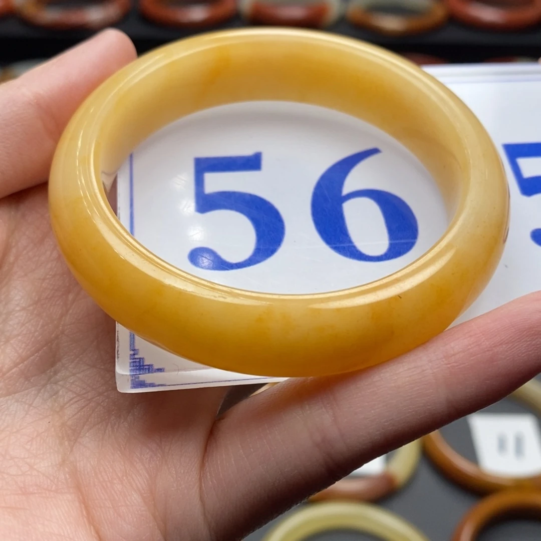 石英质玉（黄龙玉）手镯未镶嵌