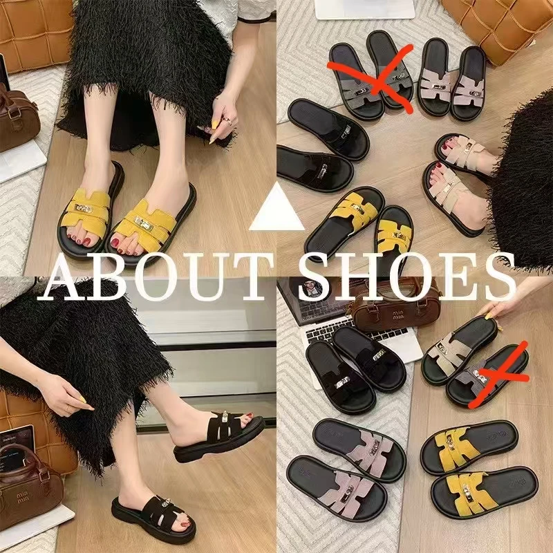 法式复古338厚底居家凉拖鞋女外穿2025夏季新款时尚休闲一字拖