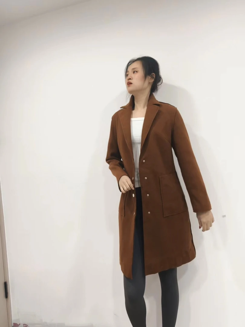 W192 翻领外套120斤可穿 默认微瑕 无运费险 接受不了勿拍