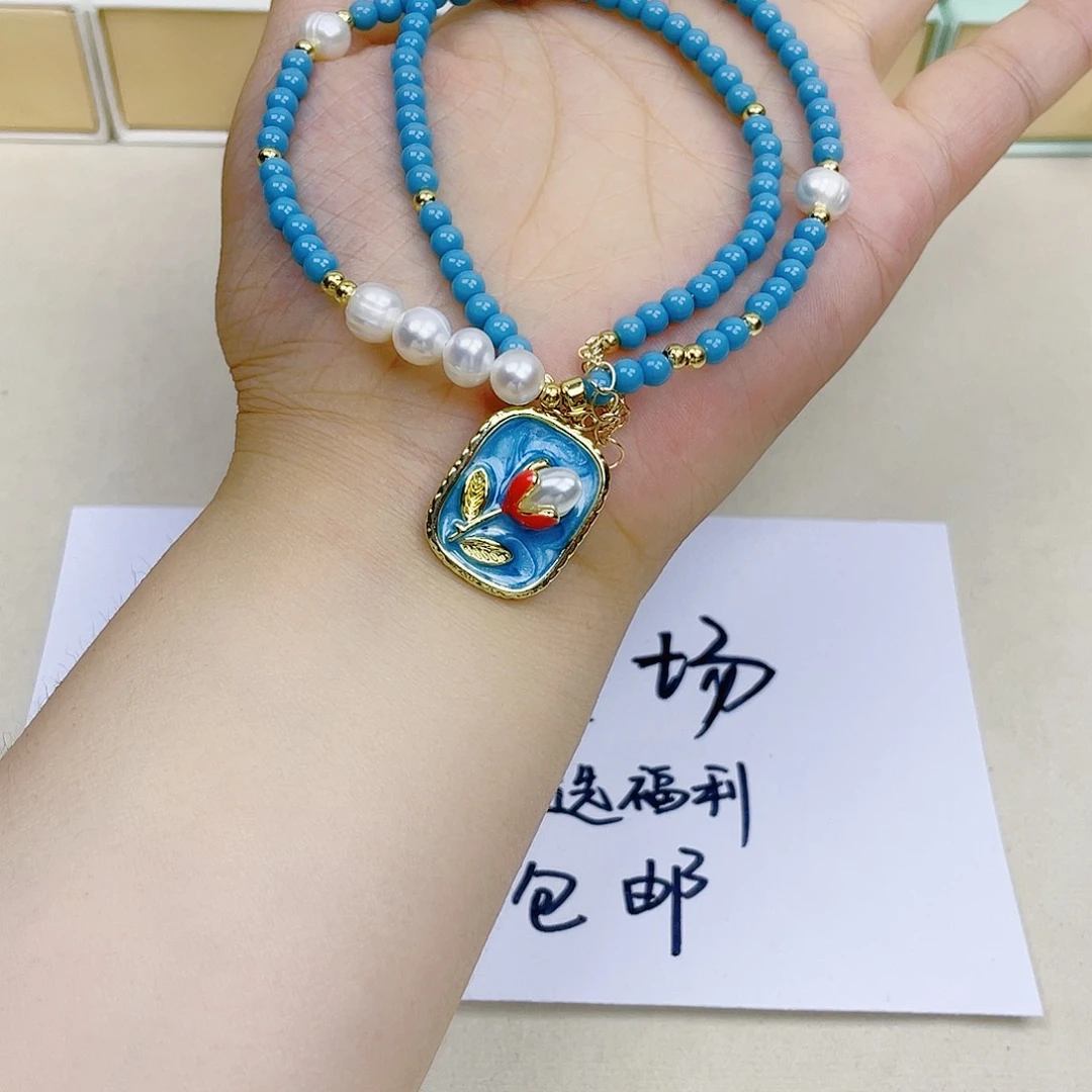 手饰针钠钙石银S925镀金镶嵌