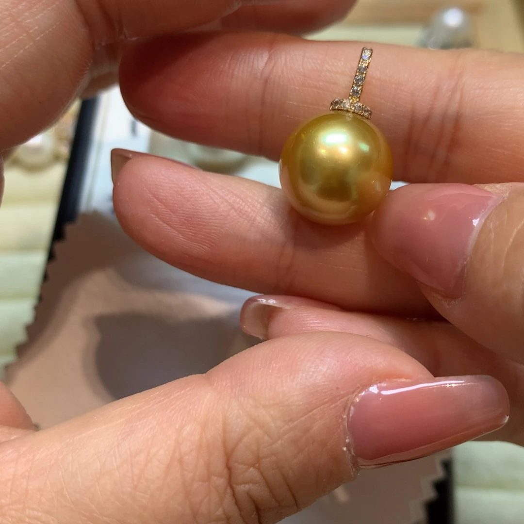 海水珍珠颈饰14K金镶嵌