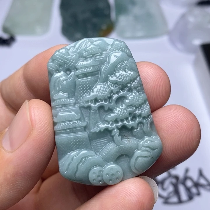 颈饰未镶嵌翡翠翡翠