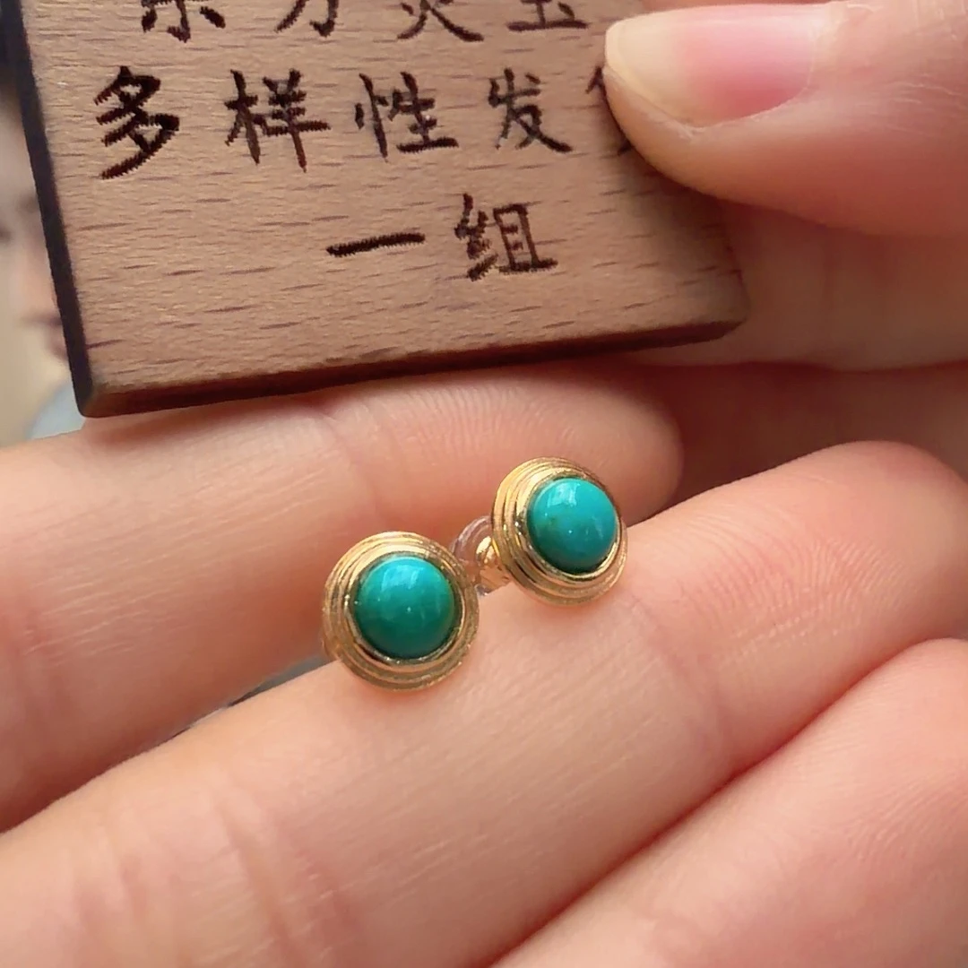 绿松石银S925镶嵌颈饰