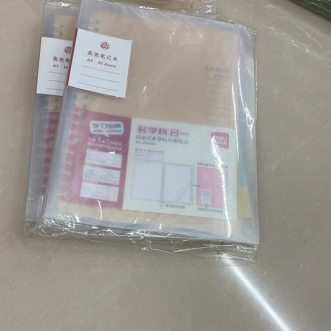 013得力高效笔记本a5本2本