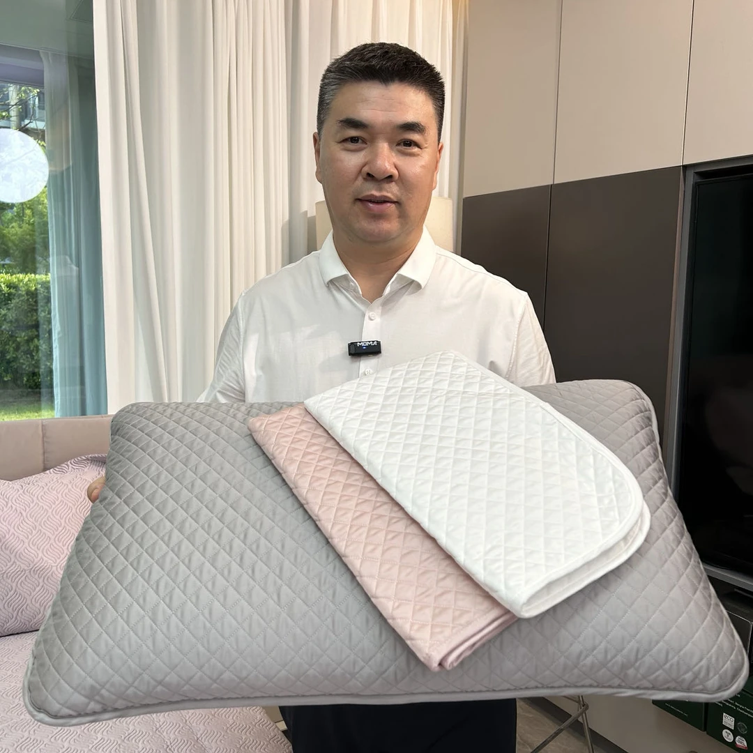 安哥【升级枕巾】纯棉绗缝隔脏枕套纯色家用内外可用 SMR-ZD