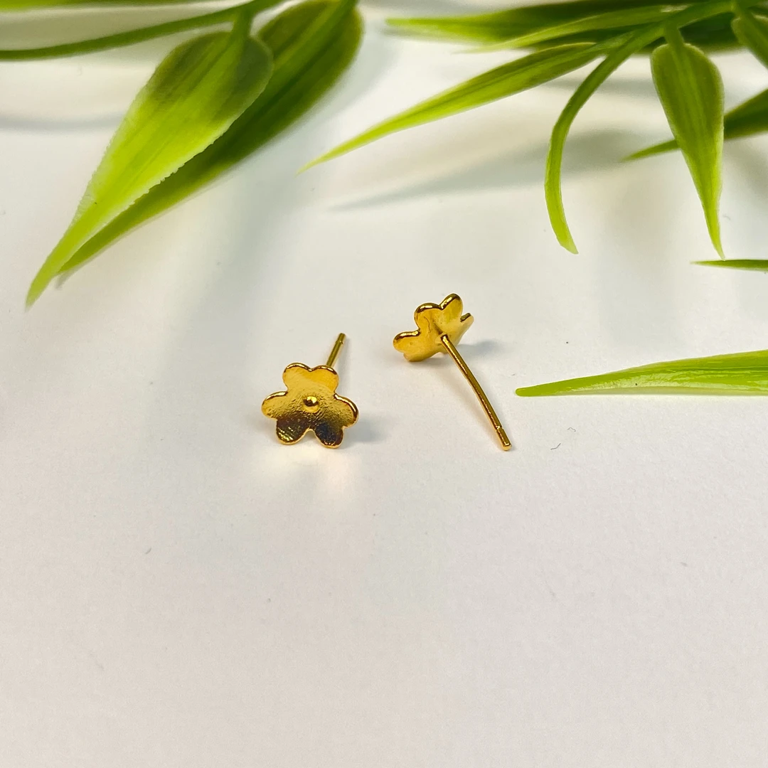 足银银制品 【铭记珠宝】足银耳钉一对16-DM45H72