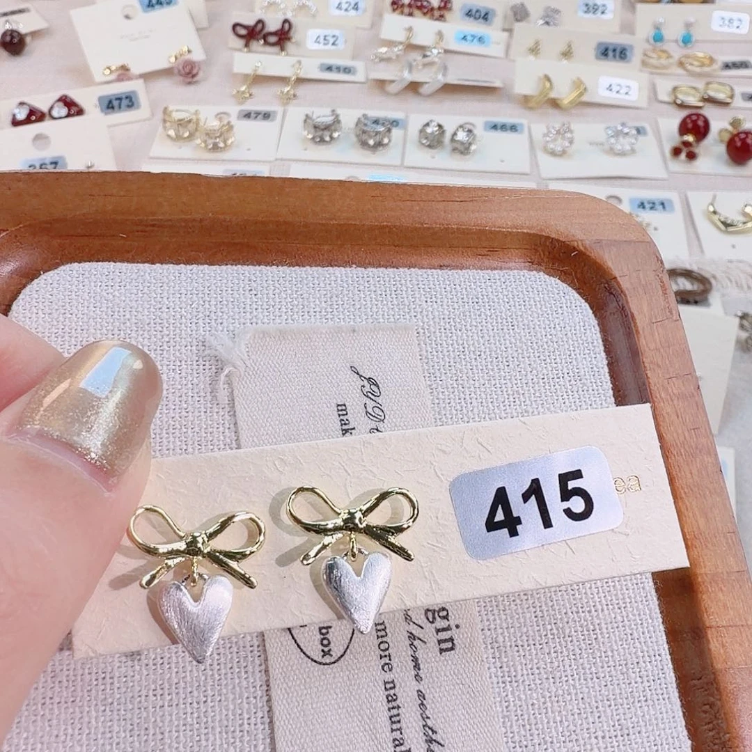 仿珍珠铜合金925银耳钉