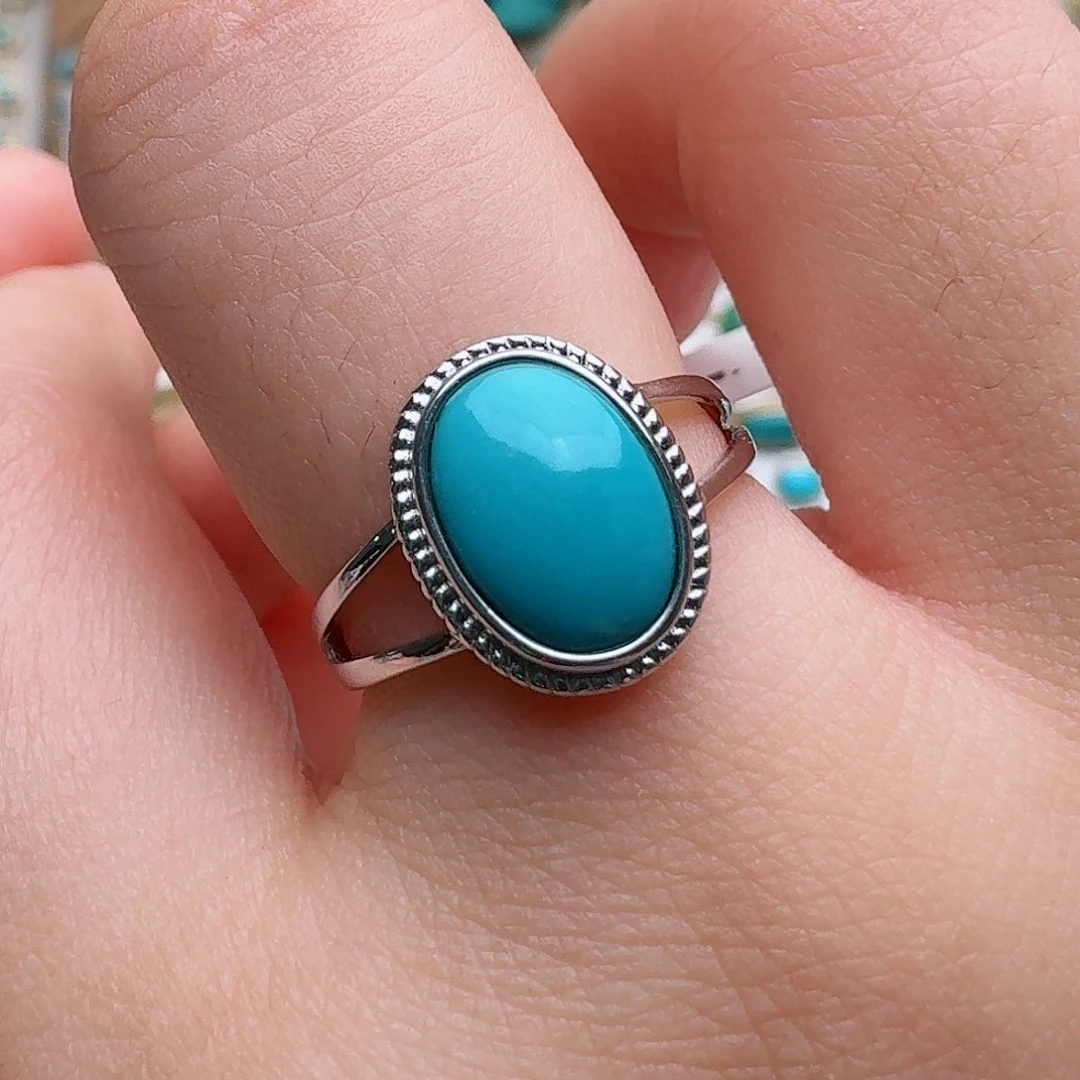 银S925镶嵌绿松石配饰