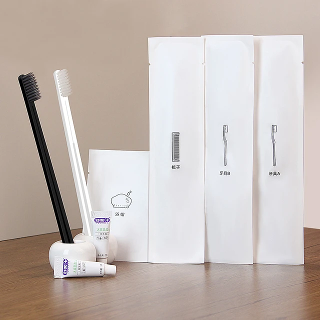 一次性牙刷民宿洗漱用品套装带牙膏酒店宾馆专用软毛简约批发定制