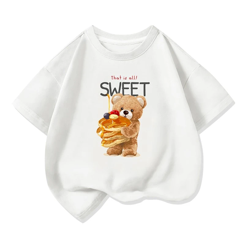 儿童纯棉短袖t恤男童2025新款大童女童运动服夏季童装衣服宽松短T