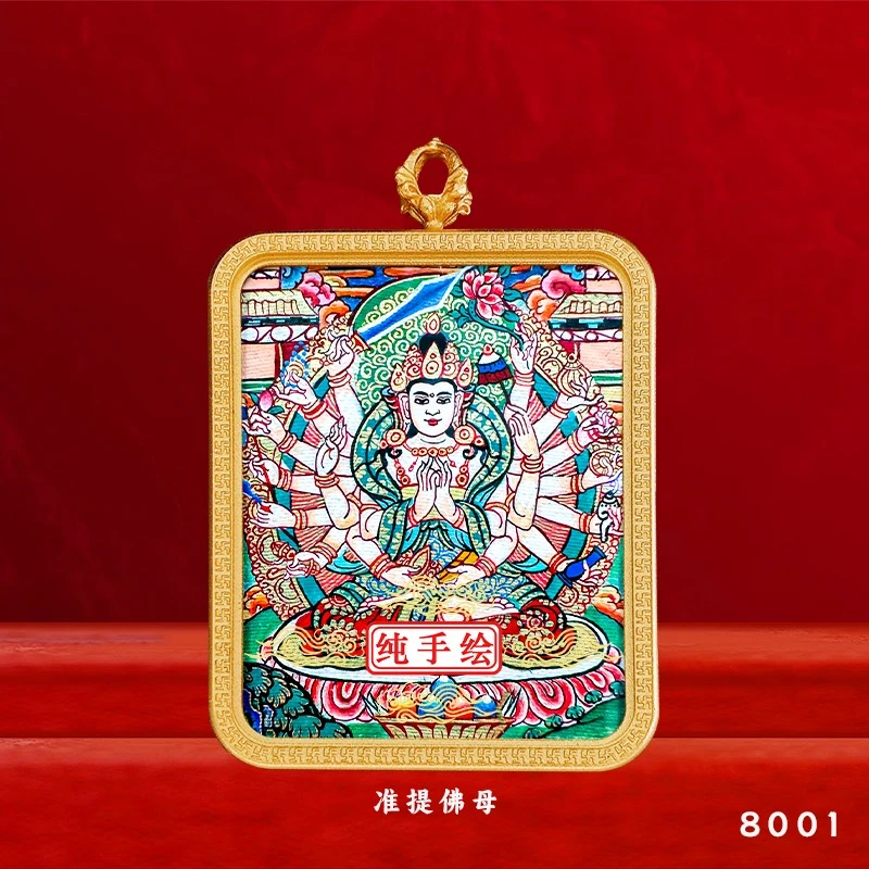准提佛母热贡纯手绘假一赔十(可直接拍)