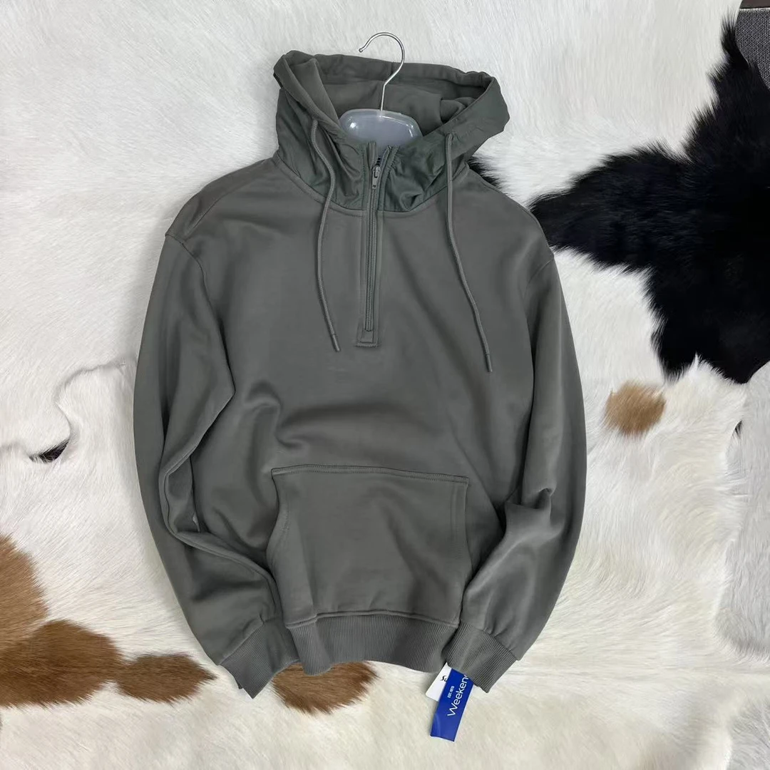 美单 高级色 有大码 秋季连帽加绒套头轻柔质感连帽卫衣 情侣款