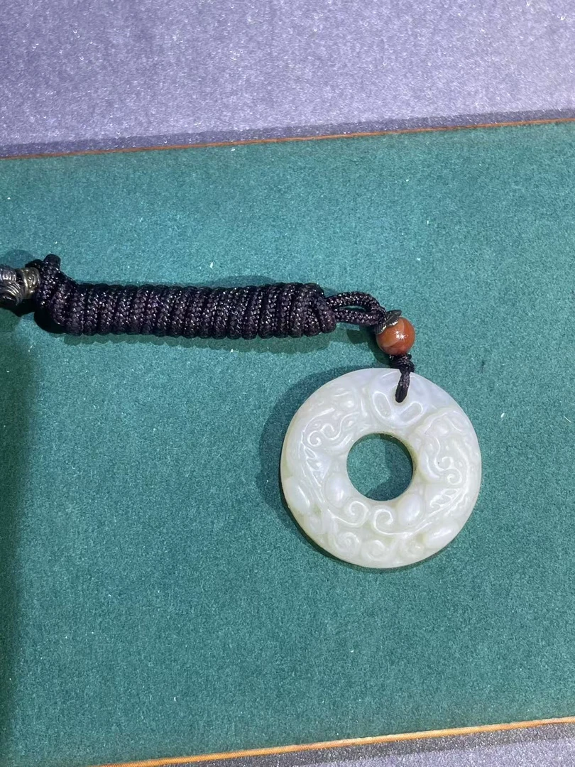 a3793白色平安扣项链多样性发货