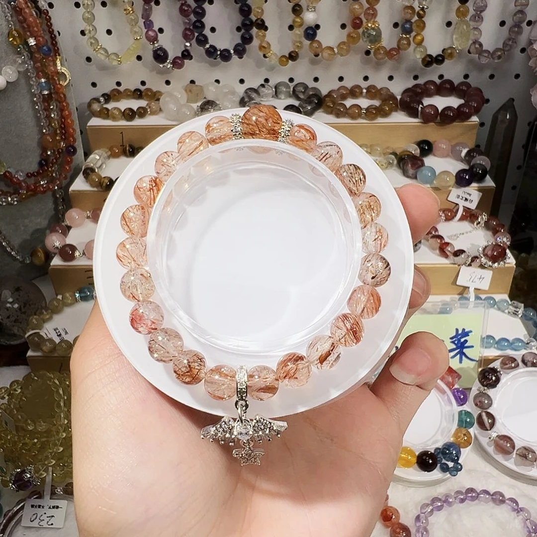 手串未镶嵌水晶黑金超七