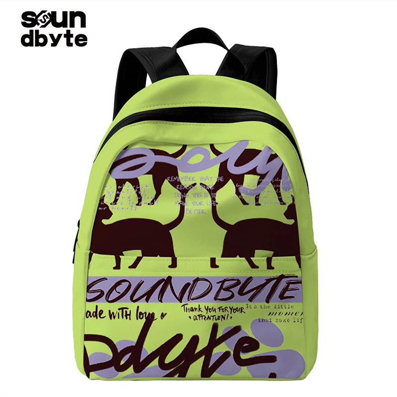 SOUNDBYTE新款百搭多巴胺小书包休闲通勤女生双肩包旅游便携背包