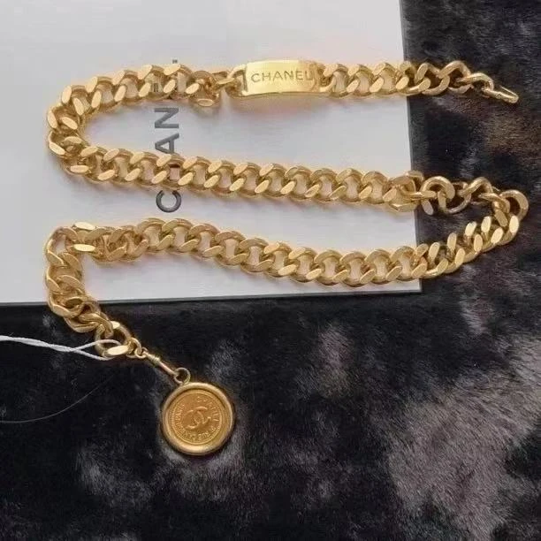 95新 Chanel/香奈儿 Chanel vintage香奈儿中古铭牌腰链