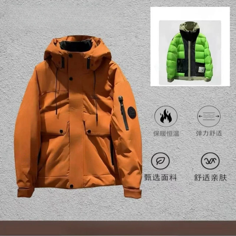 【巨热战神】冬季爱马仕橙终结版本滑雪服情侣加厚保暖防寒服W718