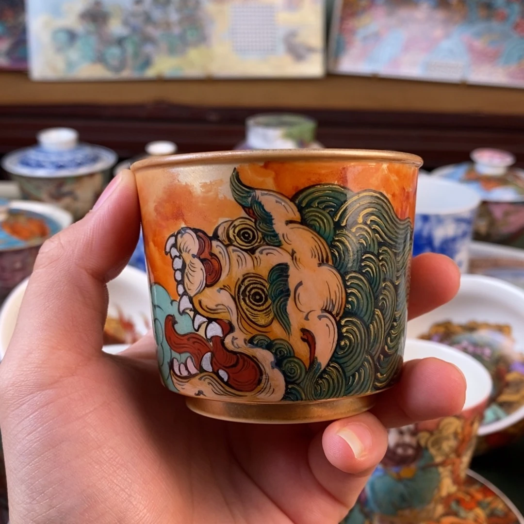 纯手工手绘陶瓷杯