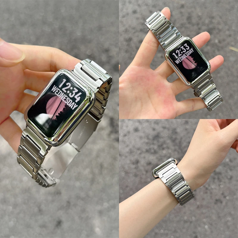 适用小米手环9pro表带高级感红米手表watch4/5华为fit4/3小众女款