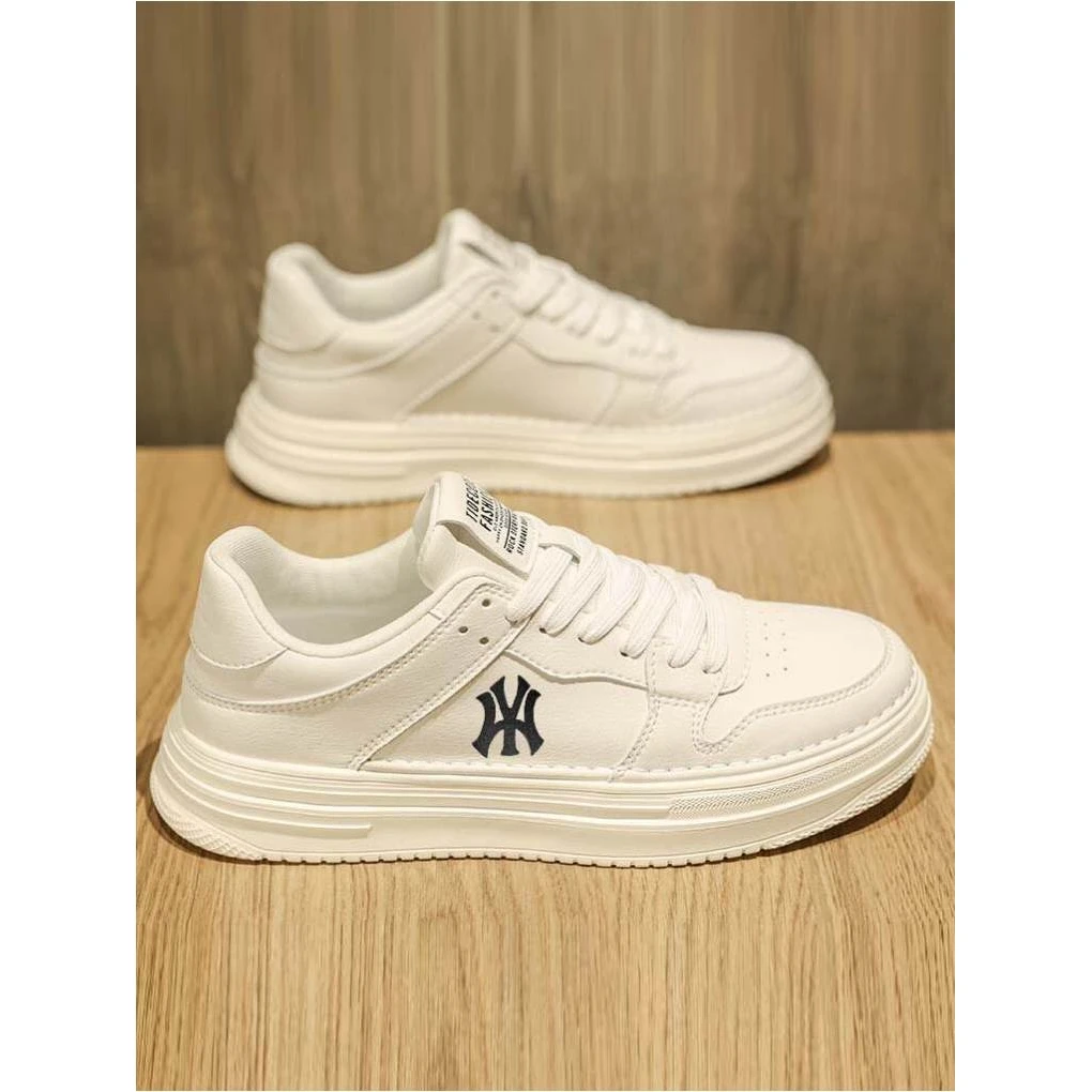 dqvo时尚百搭款春季新款白色休闲板鞋百初秋穿搭浩宾男士真皮板鞋