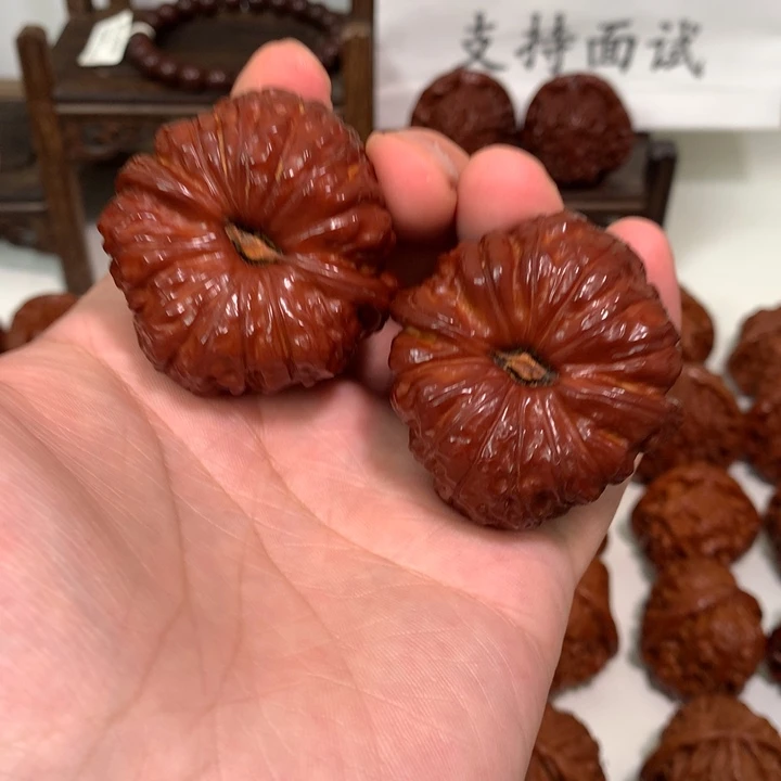 心***好桃核吊坠南瓜WCH#00#